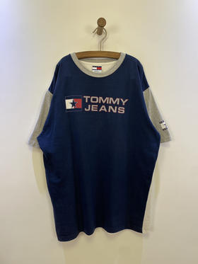 90年代 Vintage Tommy Hilfiger 美国制 短袖T恤 _SST(L)