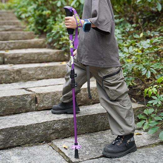 【推荐】麦斯卡迪士尼儿童登山杖手杖轻便铝合金伸缩爬山拐杖户外登山棍 商品图5