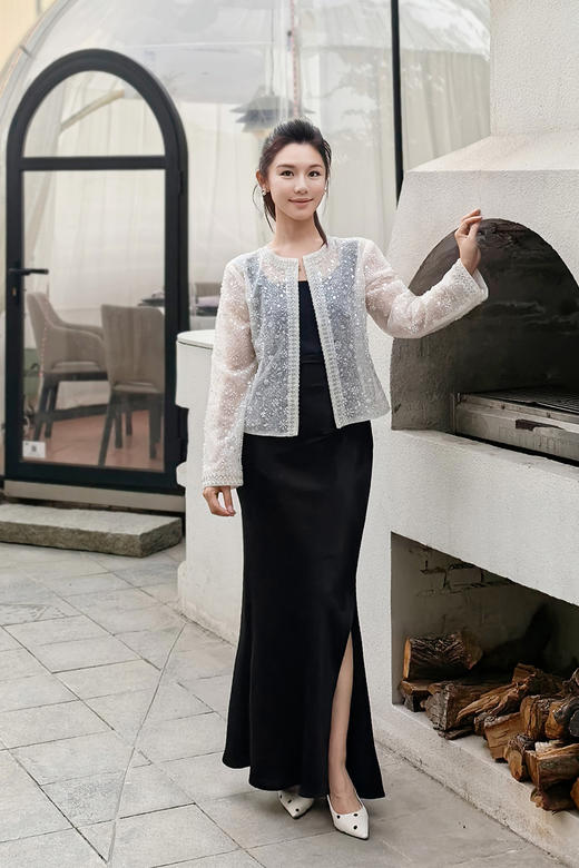 逸红颜明月优选<爆款二团>#醋酸女神连衣裙「黑曜石」经典永不过时的小黑裙，赫本风高质感斜纹醋酸 商品图9