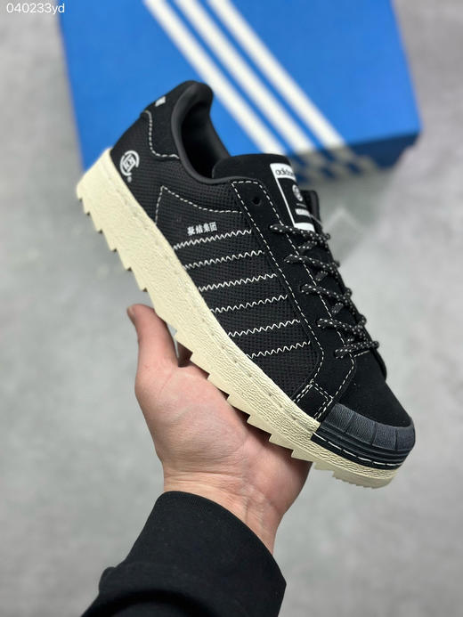 夏季特惠💰330 NEIGHBORHOOD × CLOT x adidas originals Superstar 防滑耐磨 低帮 板鞋 男女同款 商品图0