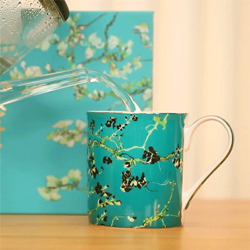 热卖中！！高淳陶瓷——《想开了》温感变色杯 赠同款高端皮革帆布包1个，顺丰直发！