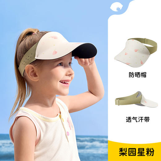 【轻盈运动型，原纱防晒帽】柠檬宝宝原纱儿童防晒帽 宝宝空顶帽棒球帽 沙滩遮阳大帽檐帽子-QQ 商品图9