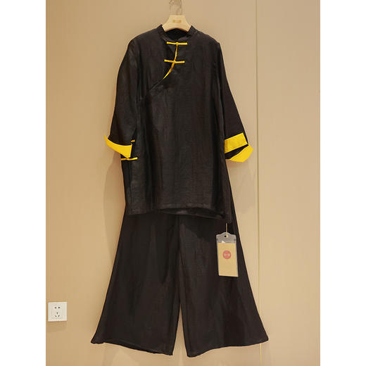 中式旗袍裙（22707032京元D301）+阔腿裤（24709152-京元） 商品图0