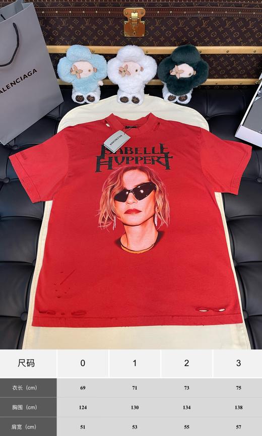 B家 多巴胺红人像短袖 商品图1