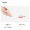 heelz设计师女鞋｜H小猫跟手工翻折花朵穆勒鞋4.5公分 商品缩略图3