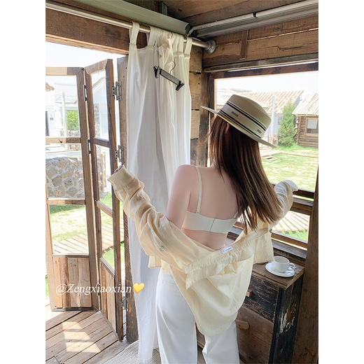 <曾小咸推荐>百搭4色肩带可拆卸吊带背心带胸垫内衣 商品图4