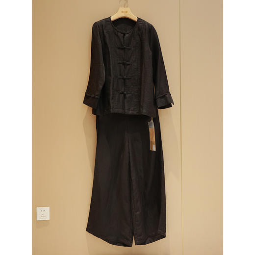 中式小衫（21805046-京元）+高腰阔腿裤（24709653-袀玄） 商品图0