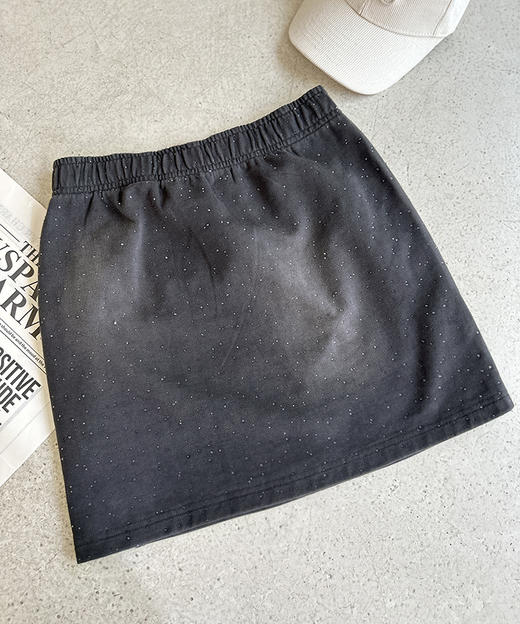 现货 THS-限时 大王家 重工满天星高温烫钻炒色T恤 半裙 BH2587+BK1178 商品图7