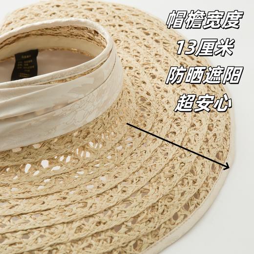 🌱大头围友好【法式度假风 手工编织防晒遮阳帽】清爽温柔米色、经典赫本黑色，带上它，一起去寻找夏日的美好！🌷10-15天左右发货 商品图10
