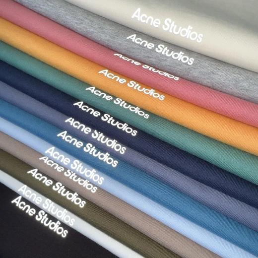 Acne Studio反光徽标 260克重磅全棉情侣款短袖T恤 商品图1
