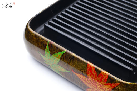 三希堂  流霞系列  枫叶大漆壶承 商品图5