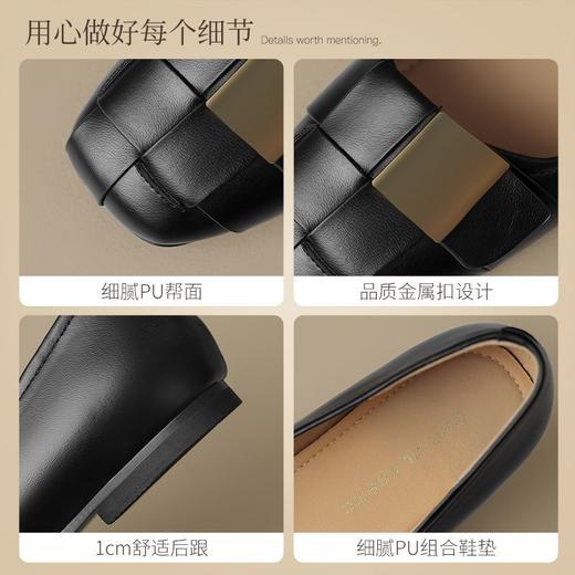 ZHR则则复古浅口单鞋2025新款轻便超软女鞋一脚蹬平底豆豆鞋通勤 商品图3