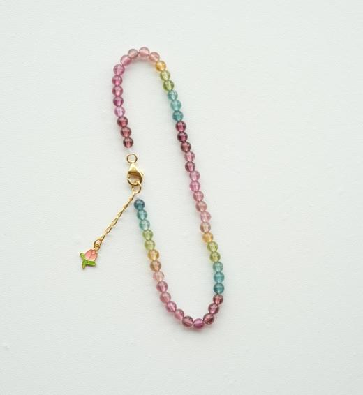 米马饰品 巴西料透体碧玺色浓3.8mm多圈手串/3.5mm手链/3mm颈链 商品图2