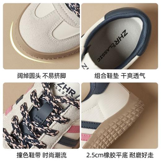 ZHR则则平底柔软板鞋2025春季新款百搭废土风轻便通勤运动休闲鞋 商品图8