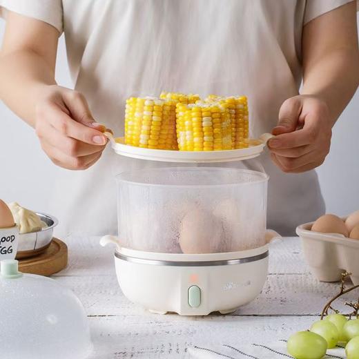 小熊双层蒸蛋器煮蛋器可蒸14个蛋煮鸡蛋神器自动断电家用多功能 商品图7
