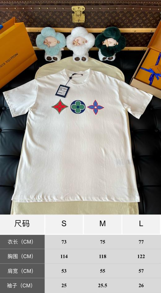 驴家 白色三花T恤 商品图1