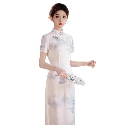 奥黛双层新中式高级感优雅旗袍SJT763 商品图4