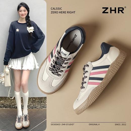 ZHR则则平底柔软板鞋2025春季新款百搭废土风轻便通勤运动休闲鞋 商品图1