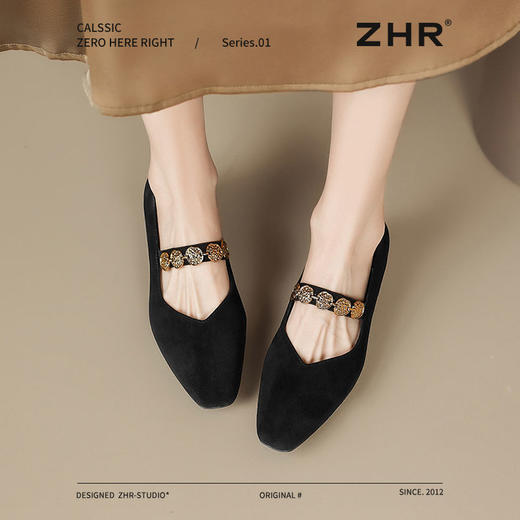 ZHR则则法式复古玛丽珍鞋女2025新款春季百搭通勤鞋低跟气质单鞋 商品图5