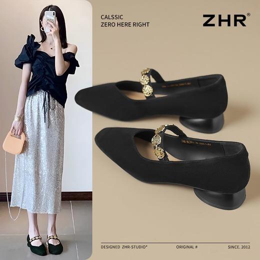ZHR则则法式复古玛丽珍鞋女2025新款春季百搭通勤鞋低跟气质单鞋 商品图1