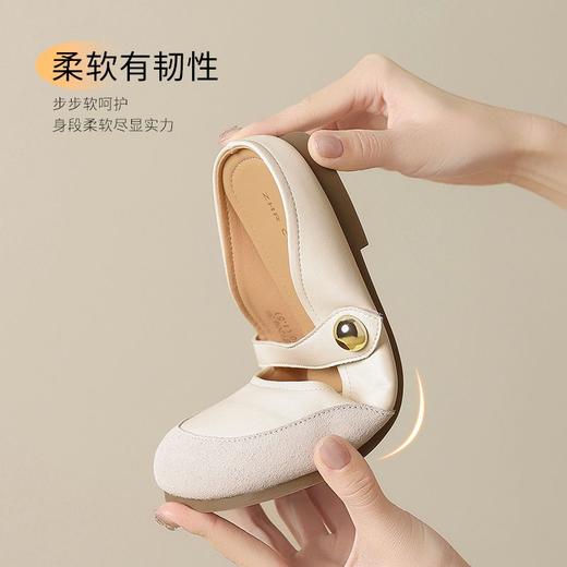 ZHR则则法式包头拖鞋新款气质外穿平底懒人拖一脚蹬玛丽穆勒单鞋 商品图3