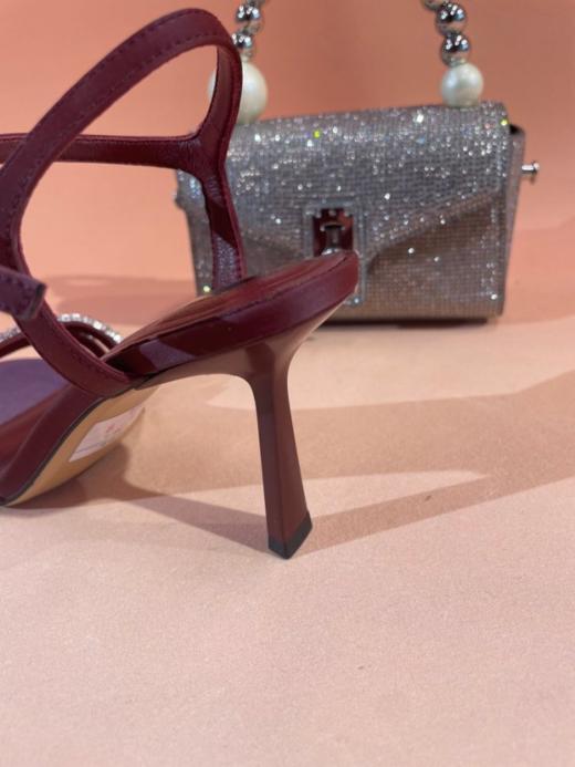 Westory2025年经典圆头高跟凉鞋自带优雅气质一字带凉鞋W25BG62181 商品图4