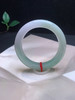 612735，56.5浅绿底手镯，大半圈带绿底，清爽干净 商品缩略图3