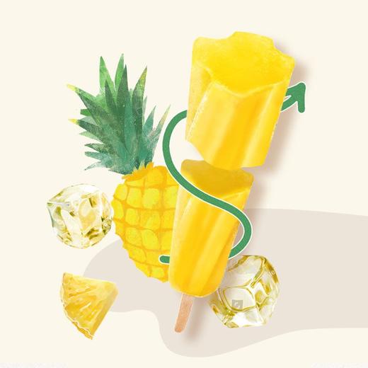 和路雪菠萝喳喳口味棒冰 78g*1支/4支 商品图3