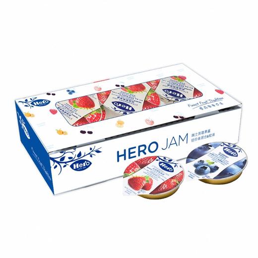 英雄 混合口味铝盒份装果酱 150g(蓝莓果酱25g*2个+草莓果酱25g*4个)/盒 商品图0