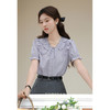 鹿向南《烂漫初夏》法式短袖衬衫2025新款女夏季宽松衬衣紫色上衣 商品缩略图3