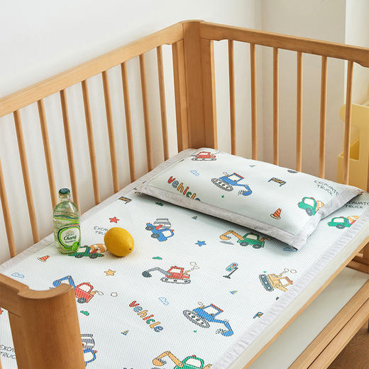 A类儿童冰藤软席  幼儿园专用凉席两件套 商品图3