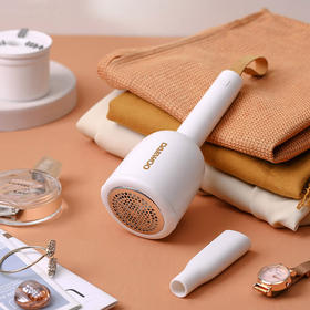 大宇（DAEWOO）多功能毛球修剪器家用充电式除毛球吸尘两用剪毛器DYMQ-40M1 米白色