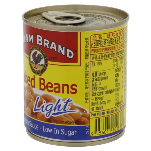 雄鸡标 蕃茄汁低脂焗豆罐头 230g/罐 商品图1