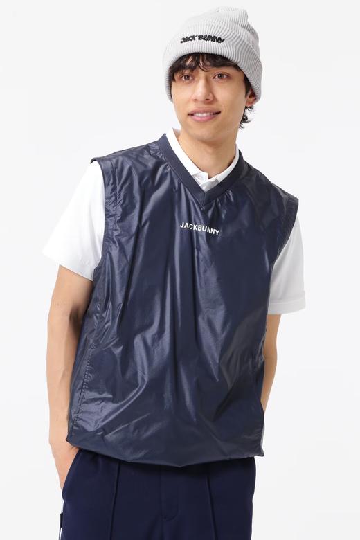 Jack Bunny 高尔夫男士20D斜纹布 三色 防水防风V领套头背心 商品图3