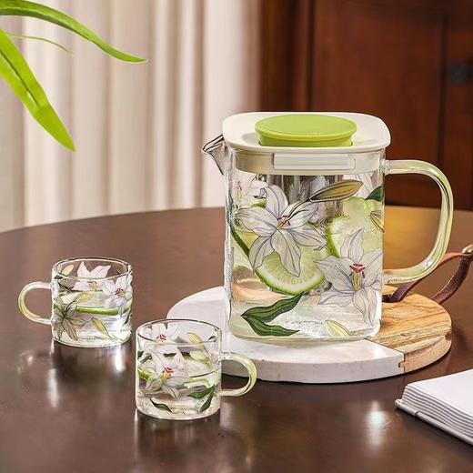 百合花玻璃水壶水杯 商品图0