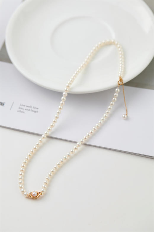 pearl moments珍刻  日富一日（珍珠元宝） 小元宝4号baby珍珠项链 商品图4