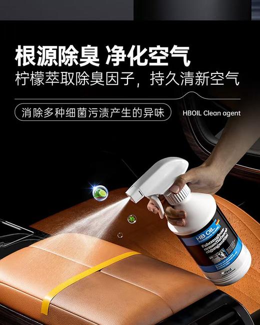 德国汽车真皮座椅免洗清洗剂内饰皮革强力顶棚去污 商品图0