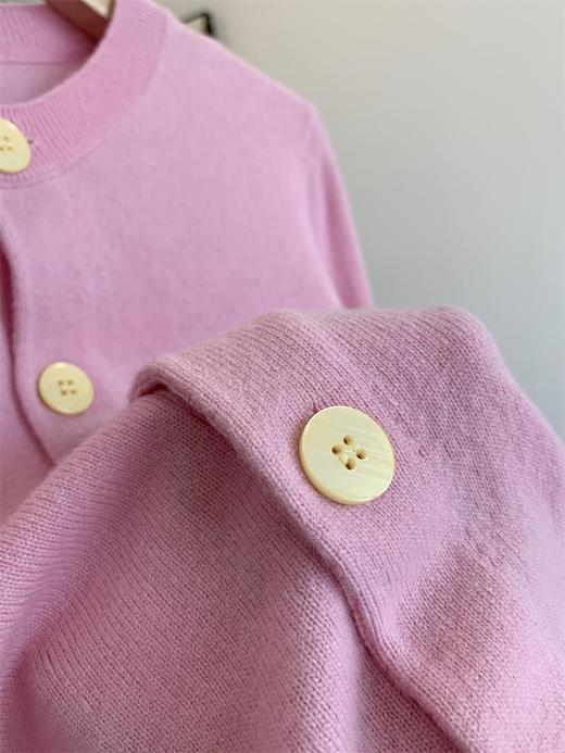 超细100纯羊毛水果绣开衫毛衫 商品图13