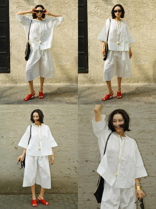 HIDEMI【当当同款】进口羊皮露趾设计感可调节扣中高跟凉鞋 红色/深棕色/白色鳄鱼纹/粉色鳄鱼纹 商品图4