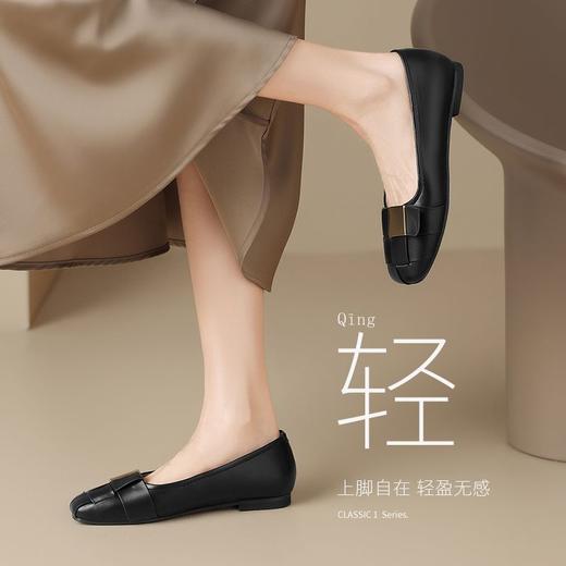 ZHR则则复古浅口单鞋2025新款轻便超软女鞋一脚蹬平底豆豆鞋通勤 商品图5
