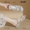 ZHR则则蝴蝶水钻平底凉鞋女鞋2025新款时髦舒适透气耐穿百搭拖鞋 商品缩略图9