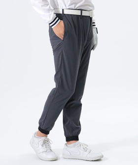 BEAMS GOLF高尔夫橙标 男士 格纹弹力尼龙面料 罗纹束脚长裤 耐磨 速干