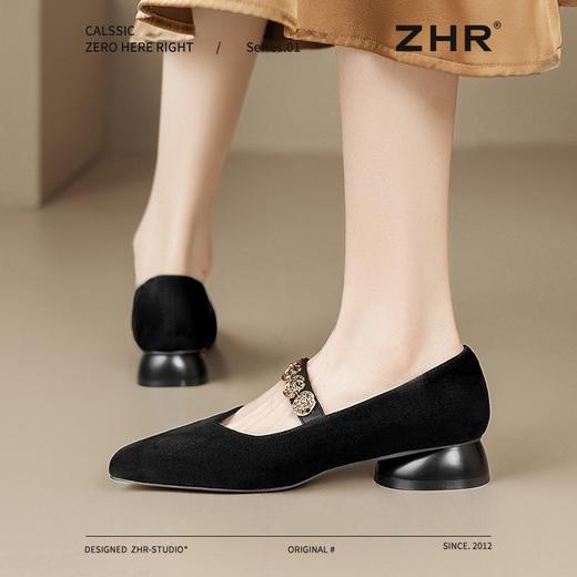 ZHR则则法式复古玛丽珍鞋女2025新款春季百搭通勤鞋低跟气质单鞋 商品图7