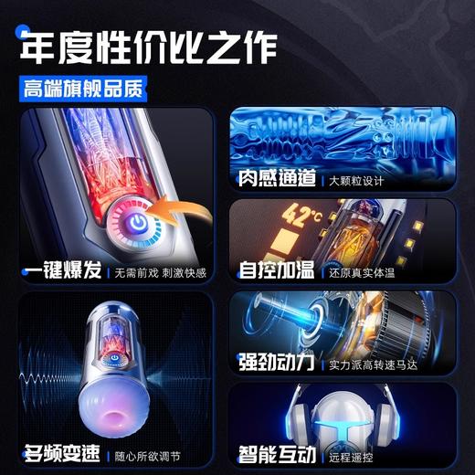 【视频简介】[APP可控]旋幻吸吸震动飞机杯 商品图1