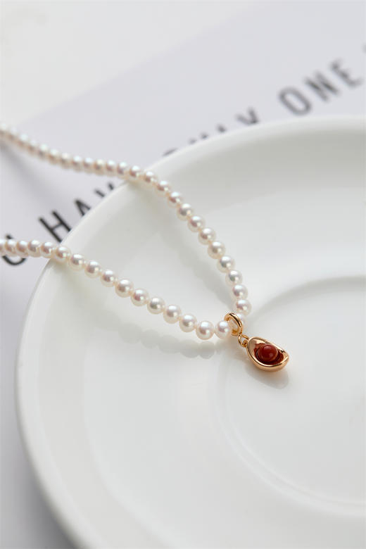pearl moments珍刻  4号baby珍珠项链 ​（日富一日）小元宝挂坠 商品图5