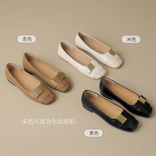 ZHR则则复古浅口单鞋2025新款轻便超软女鞋一脚蹬平底豆豆鞋通勤 商品图6