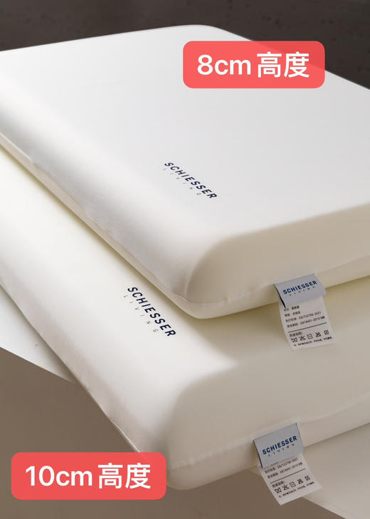 【舒雅SCHIESSER  LIVING生活零压慢回弹记忆枕】悬浮黑科技 ✅经典慢回弹记忆绵  ✅智能控温，自动感应调整  ✅加宽枕面，全方位包裹  ✅高透亲肤云感裸肌面料 商品图2