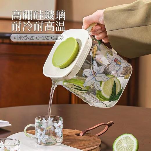 百合花玻璃水壶水杯 商品图1