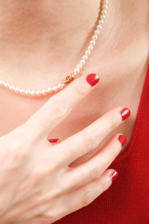 pearl moments珍刻  年年有鱼（南红小鱼） 小鱼儿4号baby珍珠项链 商品图12