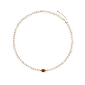 pearl moments珍刻  日富一日（南红元宝） 小元宝4号baby珍珠项链